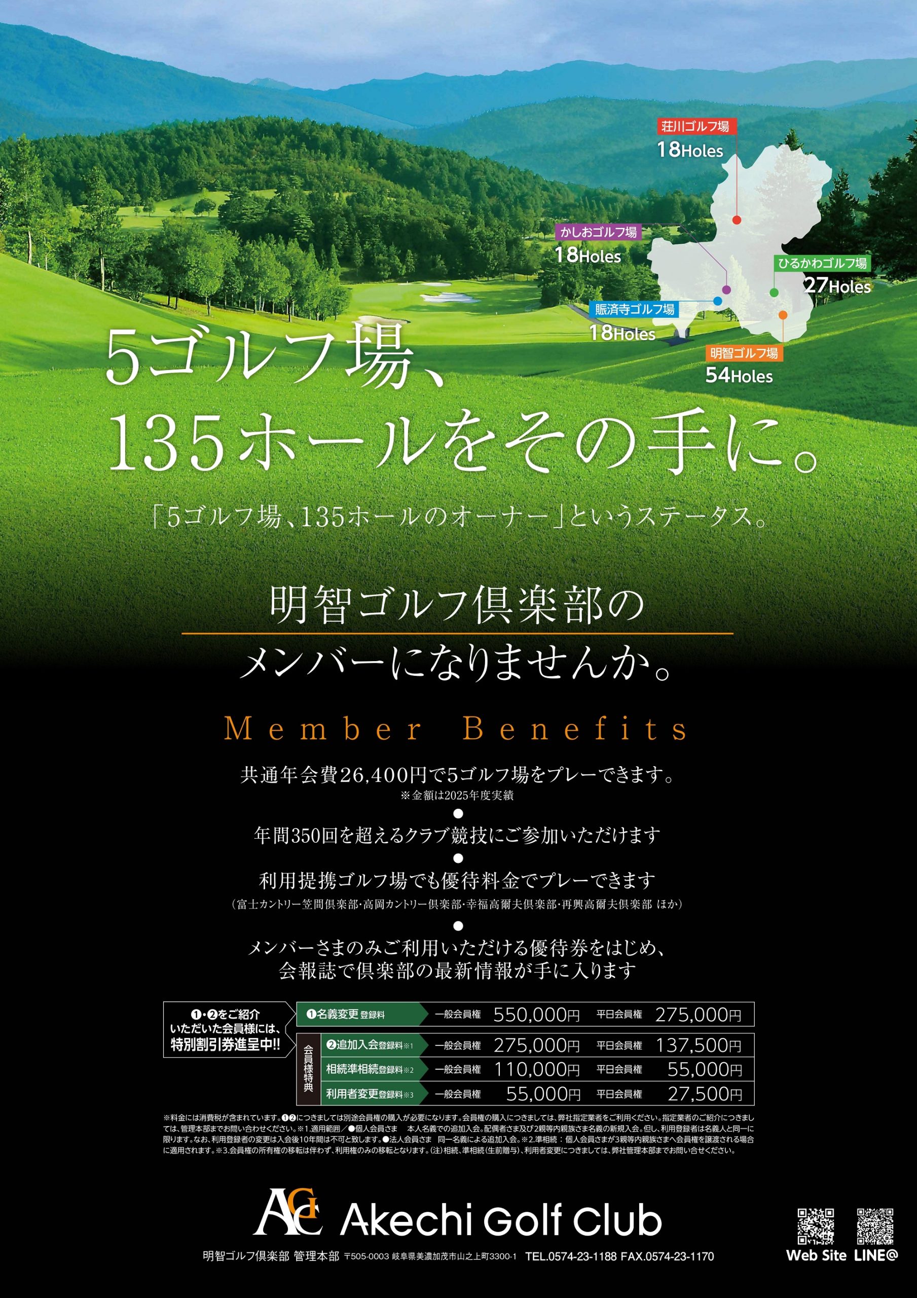 135ホールをその手に！ | 明智ゴルフ倶楽部